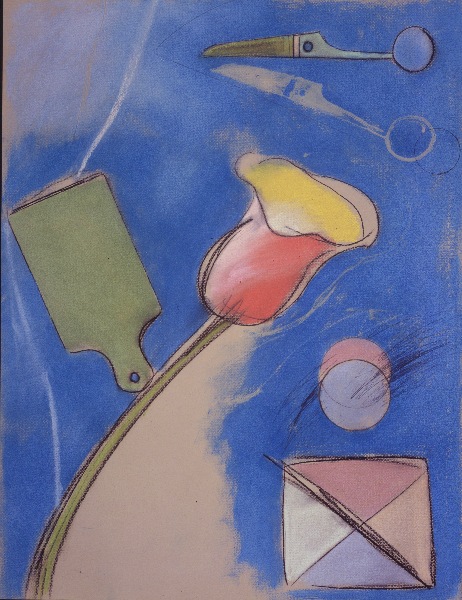 Kuchenny kwiat&nbsp;&nbsp;&nbsp;&nbsp;1985&nbsp;&nbsp;&nbsp;&nbsp;kredka olejowa i pastel&nbsp;&nbsp;&nbsp;&nbsp;70 x 50cm